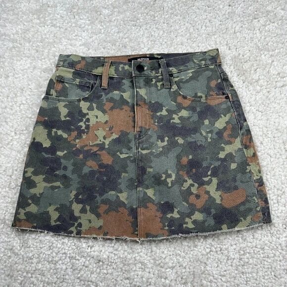 Hudson Viper Mini Camo Denim Skirt - Picture 2 of 14